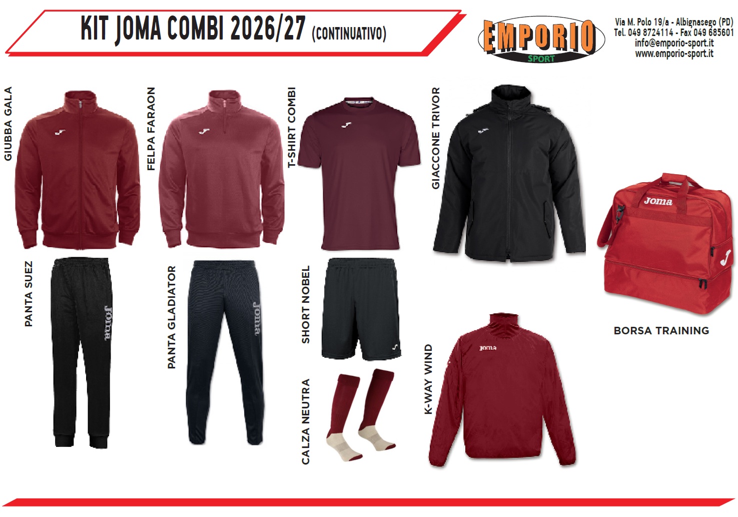 JOMA KIT COMBI